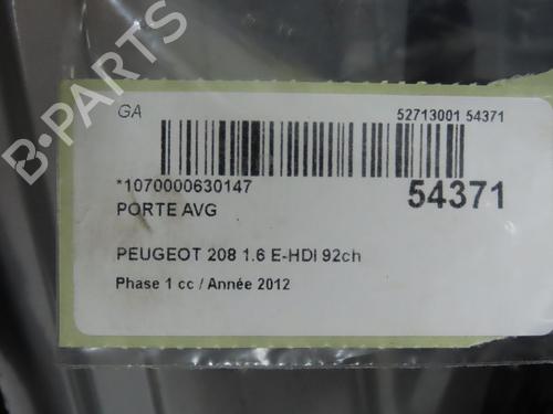 Left front door PEUGEOT 208 I (CA_, CC_) 1.6 HDi | BP29170488C2 