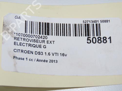 Specchietto retrovisore sinistro CITROËN DS3 (SA_) 1.6 VTi 120 (120 hp) 32377398