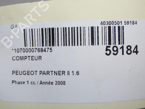 Instrument cluster PEUGEOT PARTNER Tepee 1.6 VTi | BP36682299C47 - Image 5