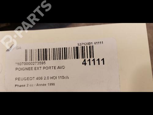Front right exterior door handle PEUGEOT 406 (8B) 2.0 HDI 110 | BP9613014C129 