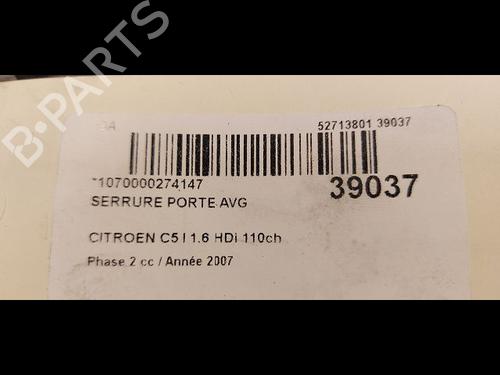 Used Front left lock CITROËN C5 II (RC_) 1.6 HDi (RC8HZB) (109 hp) 9613168