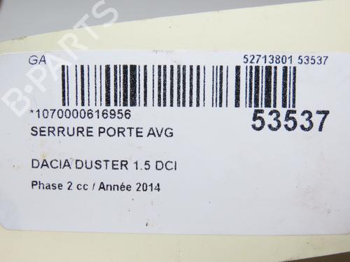 Front left lock DACIA DUSTER (HS_) 1.5 dCi | BP28831681C98 - Image 2