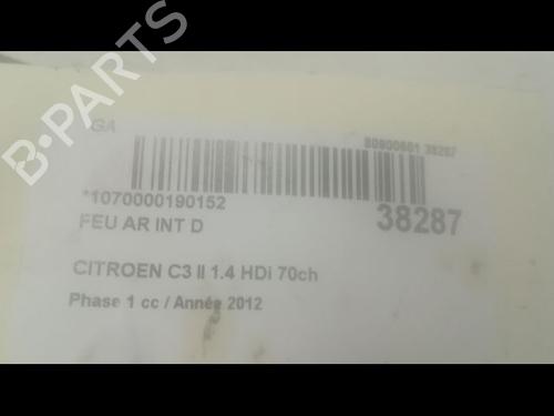 Used Right tailgate light CITROËN C3 II (SC_) 1.4 HDi 70 (SC8HZC, SC8HR0, SC8HP4) (68 hp) 9603899