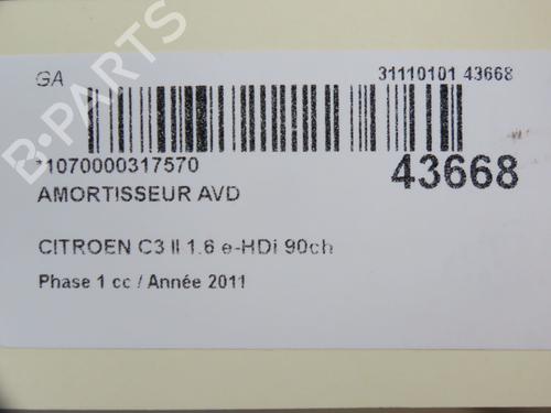 Right front shock absorber CITROËN C3 II (SC_) 1.6 HDi | BP14950699M17 