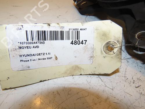 Left front steering knuckle HYUNDAI GETZ (TB) 1.1 | BP17037386M25 