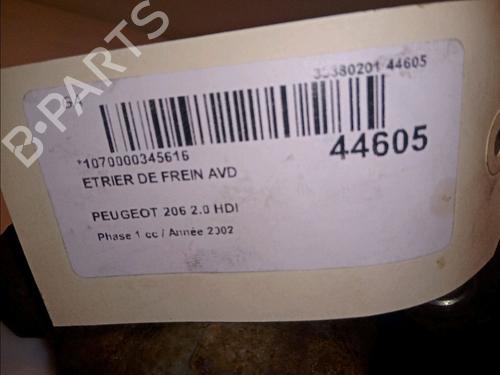 Right front brake caliper PEUGEOT 206 Hatchback (2A/C) 2.0 HDI 90 | BP14877656M104 