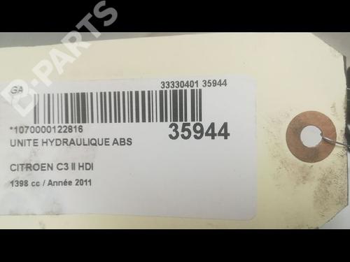 ABS pump CITROËN C3 II (SC_) 1.4 HDi 70 (SC8HZC, SC8HR0, SC8HP4) | BP9598551M43 
