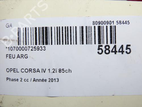 Left taillight OPEL CORSA D (S07) 1.2 (L08, L68) | BP33998943C34 - Image 3