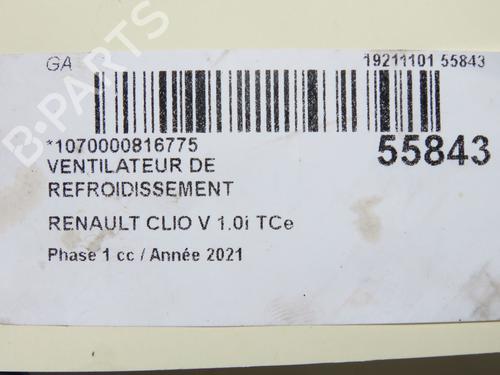 Radiator fan RENAULT CLIO V (B7_) 1.0 TCe 90 (B7MT) | BP40205487M35 - Image 6