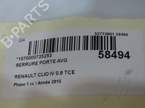 Venstre fortil lås Venstre fortil lås RENAULT CLIO IV (BH_) 0.9 TCe 90 (BHNF, BHMA, BHMH, BHJK, BHJR) (90 hp) 36396147 36396147