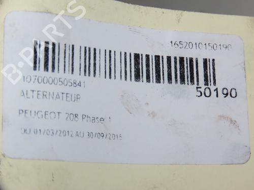Alternator PEUGEOT 208 I (CA_, CC_) 1.6 VTi | BP18129615M7 