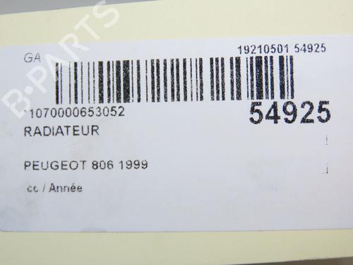 Køler PEUGEOT 806 (221) [1994-2002]  30797562