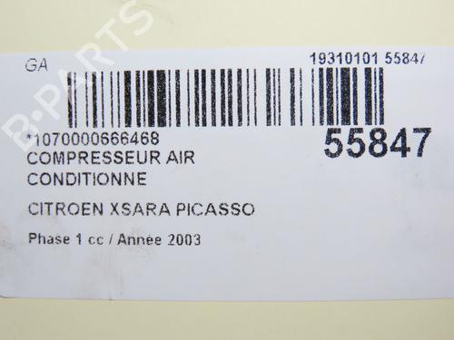 Used AC compressor CITROËN XSARA PICASSO (N68) 2.0 HDi (90 hp) 30916886