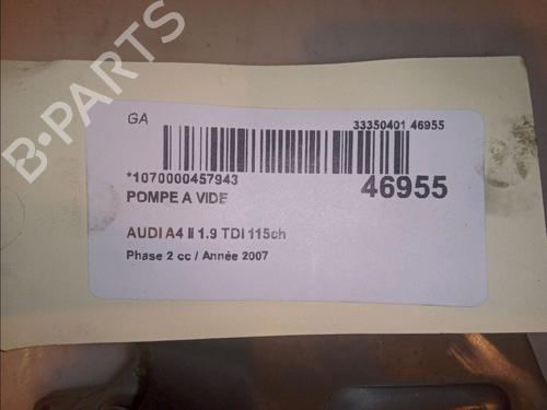 Used Vacuum pump Vacuum pump AUDI A4 B7 (8EC) 1.9 TDI (116 hp) 14988535 14988535