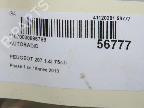 Used Radio PEUGEOT 207 (WA_, WC_) 1.4 (73 hp) 31372090