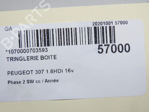 Used Gear lever Gear lever PEUGEOT 307 SW (3H) 1.6 HDI 110 (109 hp) 33477519 33477519