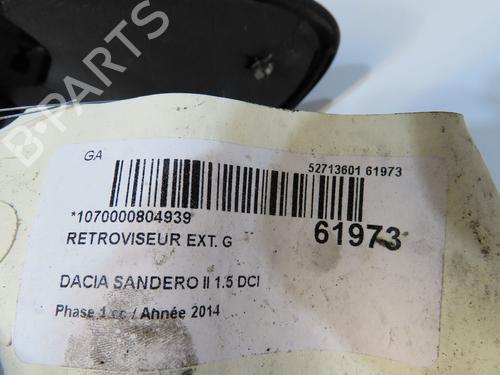 Retrovisor esquerdo DACIA SANDERO II 1.5 dCi 75 / Blue dCi 75 (B8JW, B8M4, B8AH, B8M7, B8M6) | BP39756517C26 - Image 4