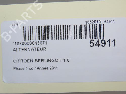 Generator CITROËN BERLINGO Box Body/MPV (B9) 1.6 HDi 75 | BP30606470M7
