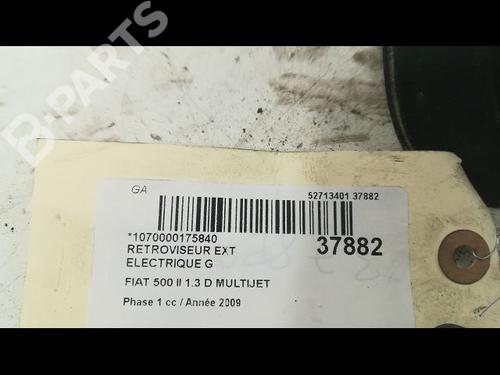 Left mirror FIAT 500 (312_) 1.3 D Multijet (312AXB1A) | BP9604790C26