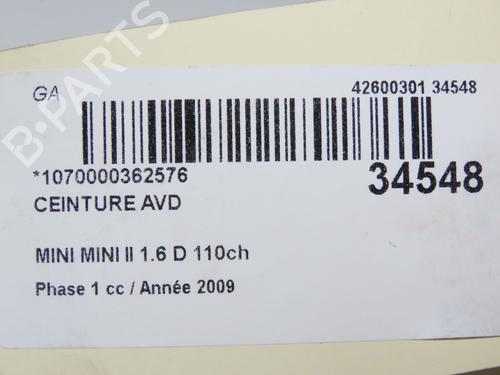 Front right seatbelt MINI MINI (R56) Cooper D | BP30117106I25  - Image 5