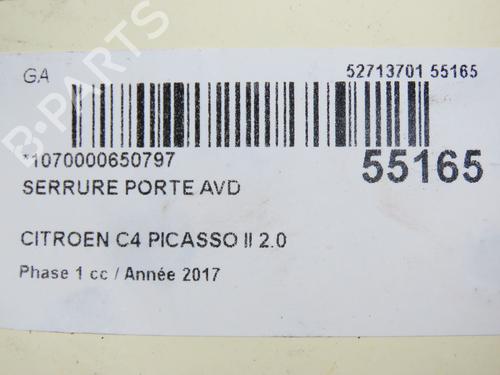 Front right lock CITROËN C4 Grand Picasso II (DA_, DE_) 2.0 BlueHDi 150 | BP31120860C97 