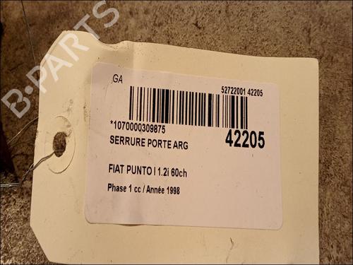 Used Rear left lock FIAT PUNTO (176_) 60 1.2 (176AP, 176AR, 176AQ, 176BB) (60 hp) 23177097