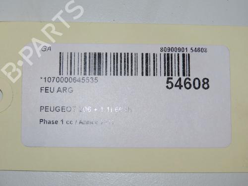 Used Left taillight PEUGEOT 206+ (2L_, 2M_) 1.1 (60 hp) 32100526