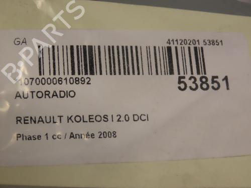 Used Radio RENAULT KOLEOS I (HY_) 2.0 dCi 4x4 (HY0K) (150 hp) 28830612