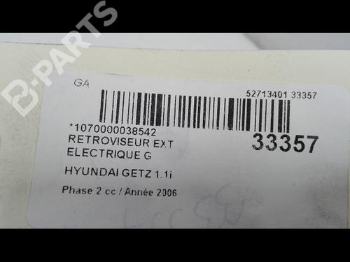 Left mirror HYUNDAI GETZ (TB) 1.1 | BP9604509C26 
