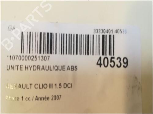 ABS pump RENAULT CLIO III (BR0/1, CR0/1) 1.5 dCi (BR17, CR17) | BP23173632M43 