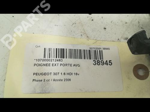 Front left exterior door handle PEUGEOT 307 (3A/C) 1.6 HDi | BP9605016C128 