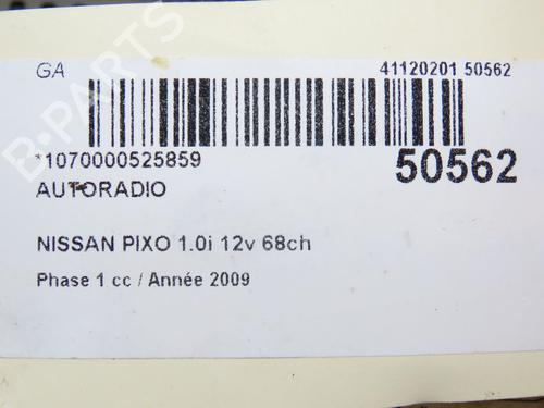 Bilradio NISSAN PIXO (UA0) 1.0 (68 hp) 23098692