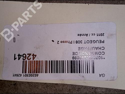 Climate control PEUGEOT 308 I (4A_, 4C_) 1.6 THP 16V | BP9615747I5 