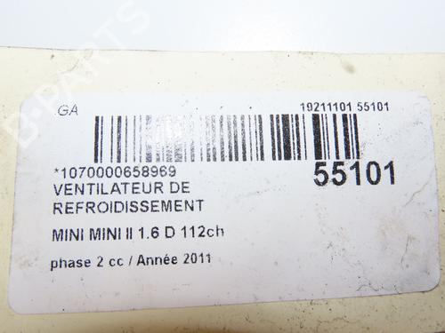 Køleventilator elektrisk MINI MINI (R56) Cooper D | BP29170446M35 