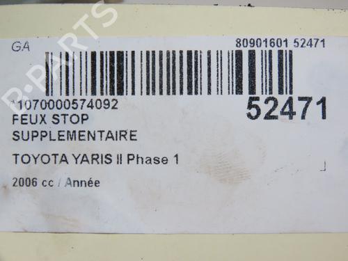 Used Third brake light Third brake light TOYOTA YARIS (_P9_) 1.0 VVT-i (KSP90_, KSP90R) (69 hp) 28832875 28832875