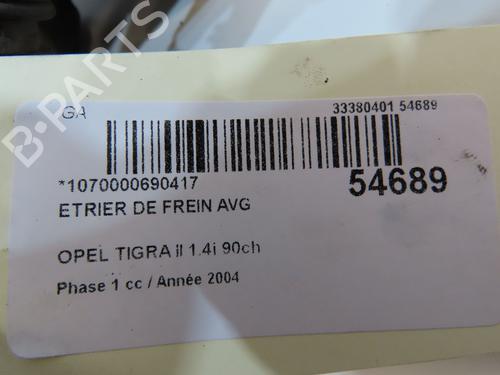 Used Left front brake caliper OPEL TIGRA TwinTop (X04) 1.4 (R97) (90 hp) 31030205