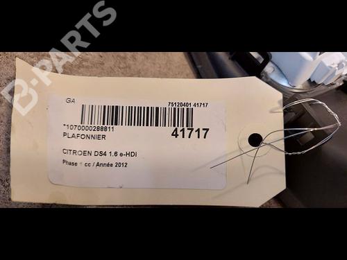 Interior roof light CITROËN DS4 (NX_) 2.0 HDi 165 | BP9615237I8 
