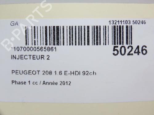 Used Injector PEUGEOT 208 I (CA_, CC_) 1.6 HDi (92 hp) 22692619