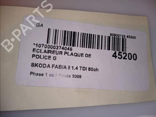 Licence plate light SKODA FABIA II (542) 1.4 TDI | BP14880866I40 