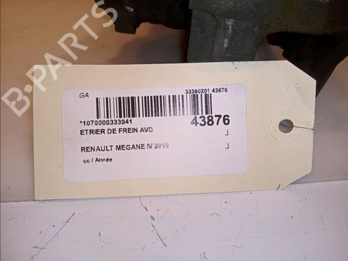 Right front brake caliper RENAULT MEGANE IV Hatchback (B9A/M/N_) 1.5 Blue dCi 115 (B9A6) | BP14877622M104 