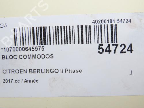 Steering column stalk CITROËN BERLINGO MULTISPACE (B9) 1.2 PureTech 110 | BP36246619I23 - Image 8