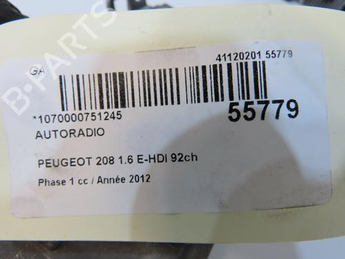 Used Radio Radio PEUGEOT 208 I (CA_, CC_) 1.6 HDi (92 hp) 36345273 36345273