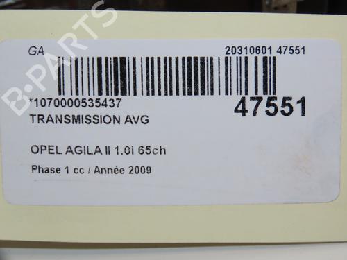 Left front driveshaft OPEL AGILA (B) (H08) 1.0 (F68) | BP18837219M38 
