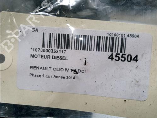 Used Engine RENAULT CLIO IV (BH_) 1.5 dCi 75 (75 hp) 15903134