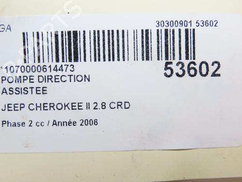 Steering pump JEEP CHEROKEE (KJ) 2.8 CRD 4x4 | BP28967483M99 