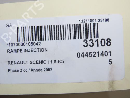 Used Injection rail Injection rail RENAULT SCÉNIC I MPV (JA0/1_, FA0_) 1.9 dCi RX4 (102 hp) 34609406 34609406
