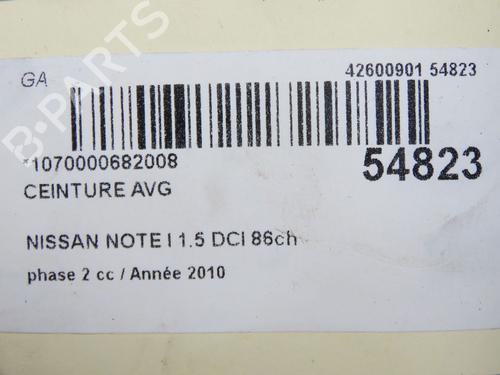 Front left belt tensioner NISSAN NOTE (E11, NE11) 1.5 dCi | BP31242528C87 