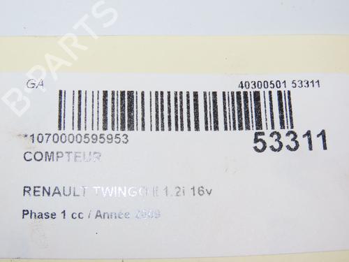 Kombiinstrument RENAULT TWINGO II (CN0_) 1.2 16V (CN0K, CN0V, CN0A) (76 hp) 29195994