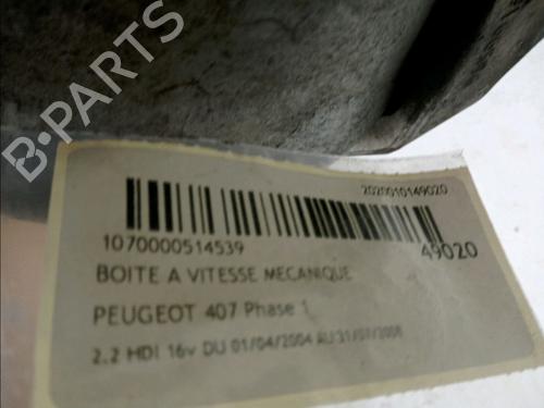 Gearbox PEUGEOT 407 (6D_) 2.2 HDi 170 (6D4HTH) | BP17868108M3 