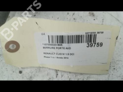 Front right lock RENAULT CLIO IV (BH_) 1.5 dCi 75 | BP9607850C97 